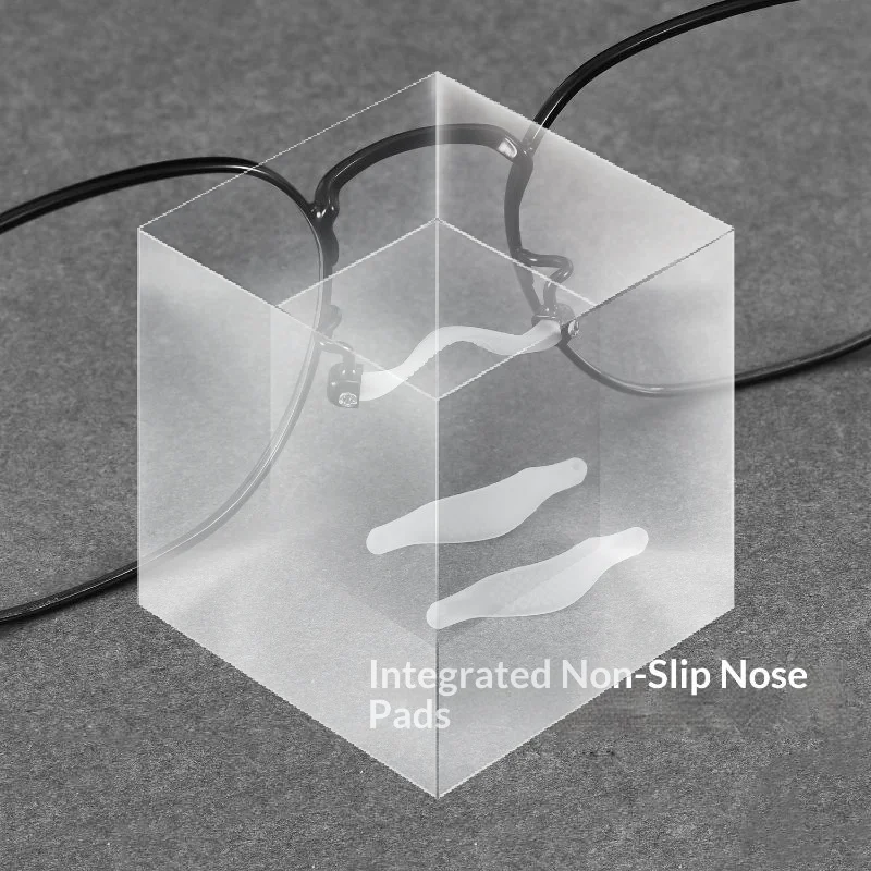 Silicone Screw In Nose Pads for Glasses 2PCS Soft Anti Slip Comfort Fit for Eyeglasses Frames for Reading or Outdoor Activities