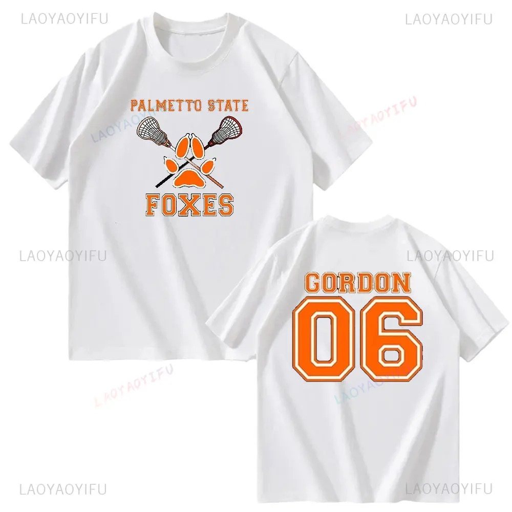 All for The Game Palmetto State Foxes Andrew Minyard Cotton High Quality EU Size Tops Men T-Shirt Y2k Unisex Harajuku Clothing