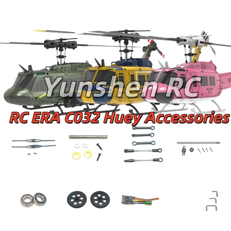 Rc Era C032 Huey Three Original Accessories Propeller Motor Cross Disk Case Remote Control Servo Gear Landing Gear, Etc