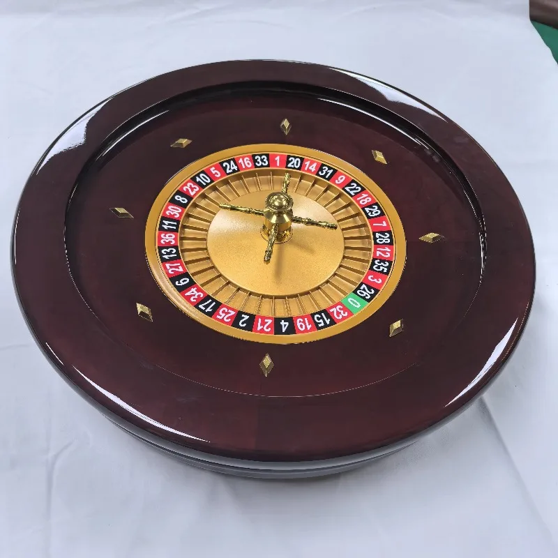 20 Inch High Quality Professional Casino Europe America 0 00 Solid Wood Roulette Wheel