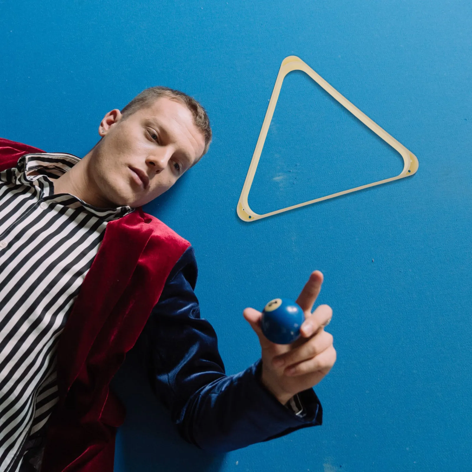 

Прочная треугольная подставка для бильярдных шаров из АБС-пластика, подходит для американского и британского бильярда, улучшенная точность и справедливость, для бильярдного стола