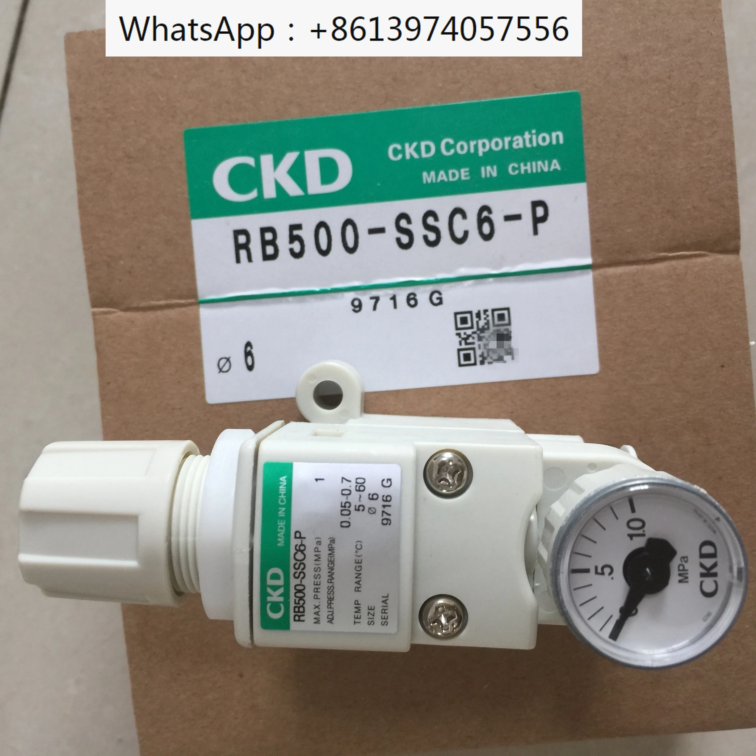 

Original CKD pressure regulating valve RB500-SSC6-P RB500-LLC4-PG39 brand new and genuine