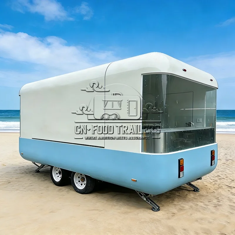 

CN Food Trailer Hot Sale Mobile Kitchen Food Truck Trailer Fully Equipped Pizza Hot Dog Taco Fries Ice Cream Station