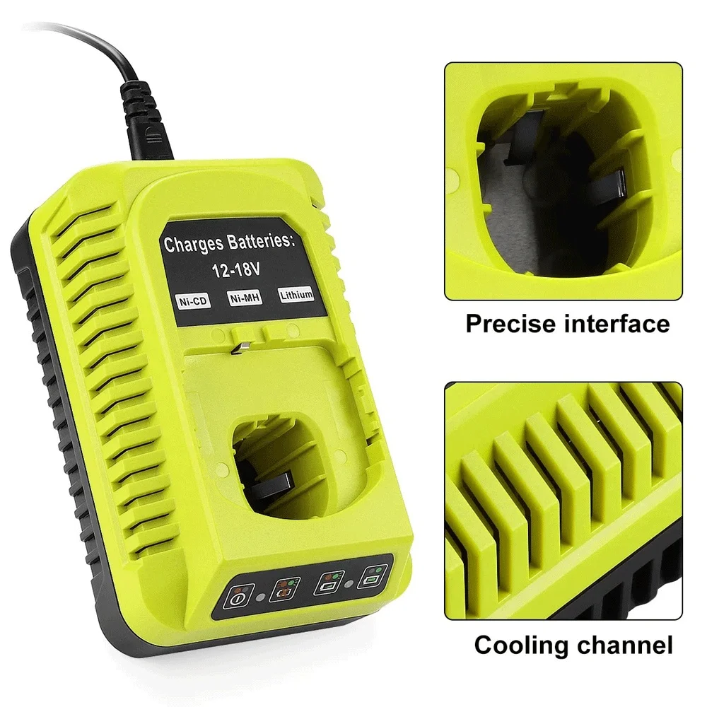 

For Ryobi 12V Replacement 18V 14.4V Battery 1400652 BID1211 CCD1201 CHD1201 CHD1202 CTH1201 CTH1202 FL1200 Cordless Powe 4.8Ah