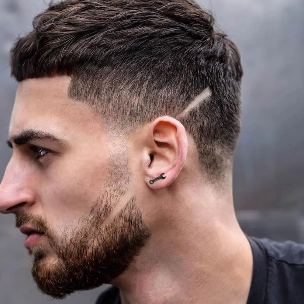 2pcs Unisex Punk Hip Hop Fashion Stainless Steel Wrench Screw Back Stud Earrings Earrings for Men Women Daily Wear Jewelry