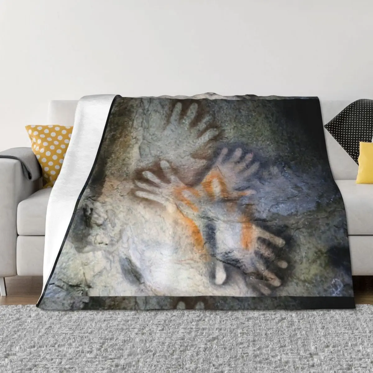 

parietal art - Hands off Throw Blanket Designers Bed covers Thermal Blankets