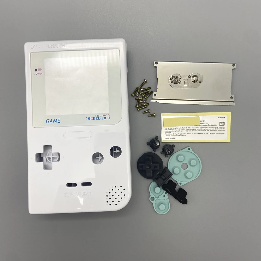 

Plastic shell cover for GAMEBOY LIGHT For GBL game console gamepad full house shell repair replacement with glass lens