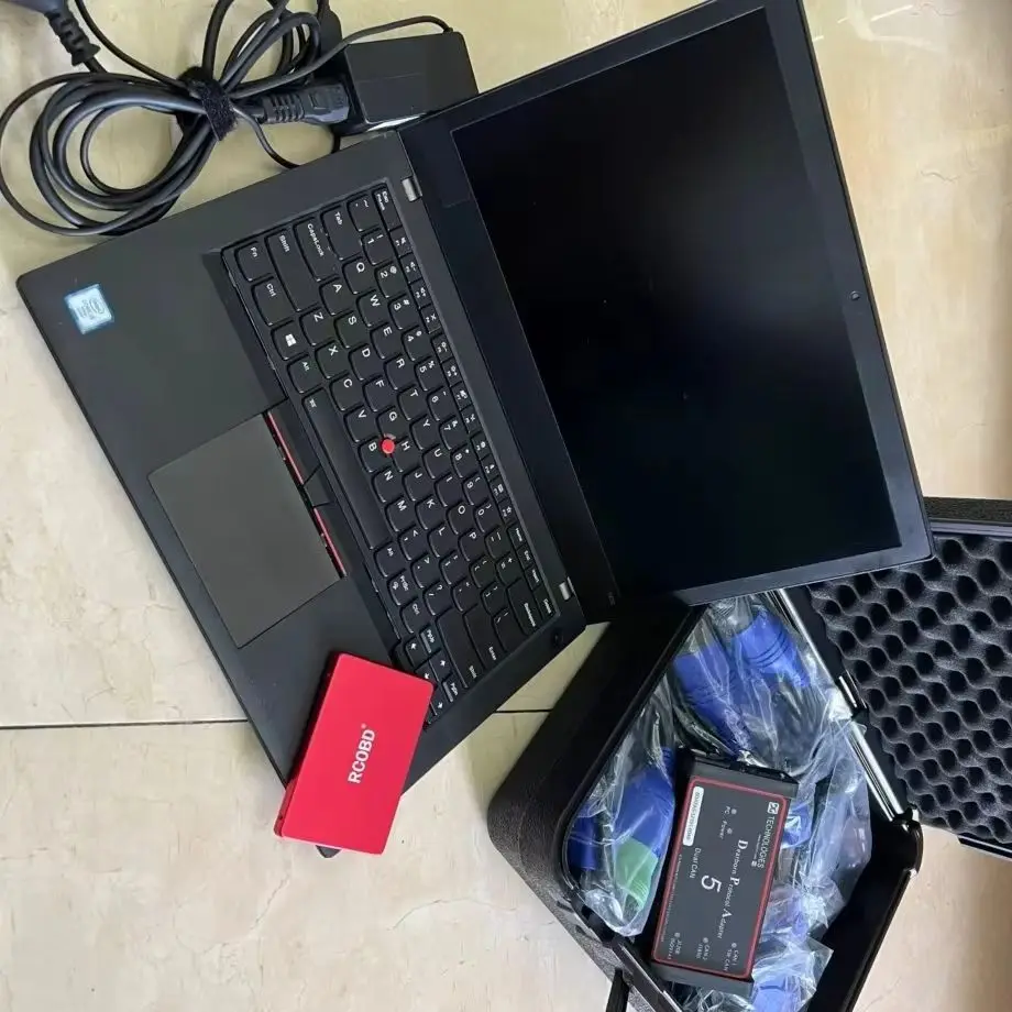 

Адаптер протокола DPA5 Dearborn 5 Сверхмощный сканер для ремонта грузовиков Диагностические инструменты 512 ГБ SSD T470 i5 Процессор 16 ГБ оперативной памяти 90% Новый ноутбук