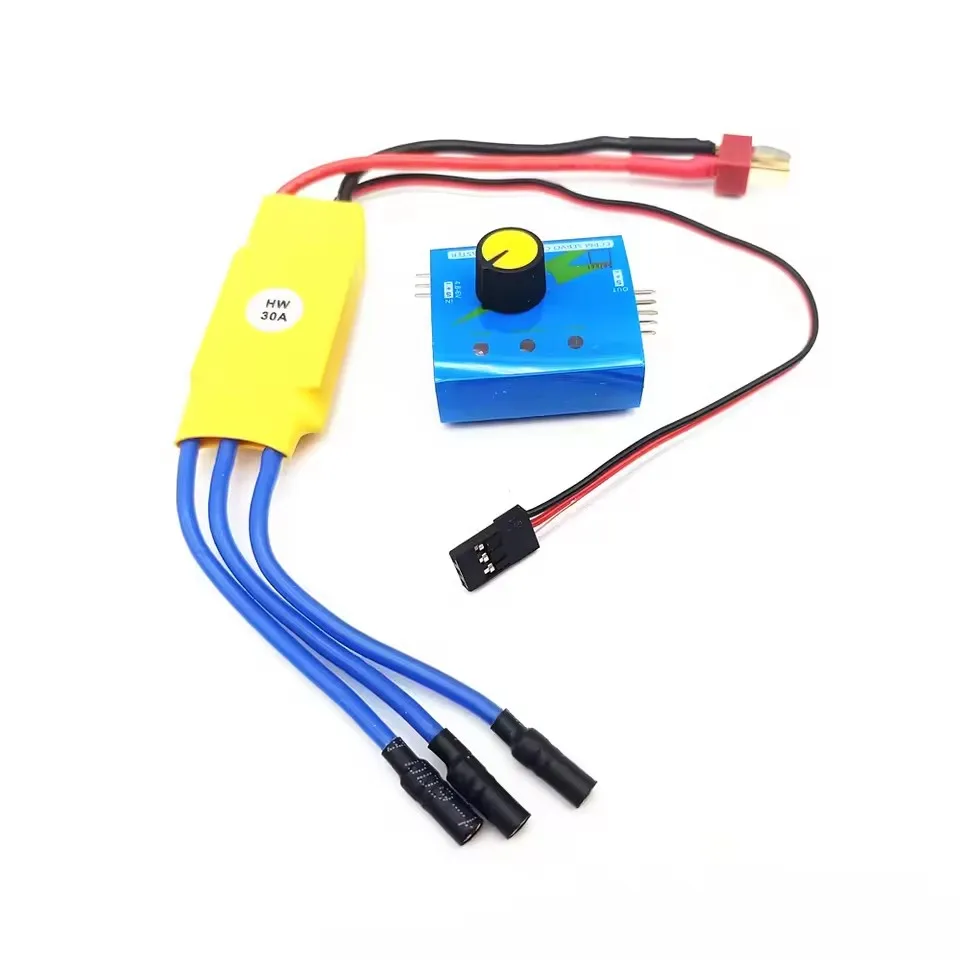 DC 12V 30A High-Power Brushless Motor Speed Controller 3-phase Regulator PWM Brushless Motor Speed Controller Drive RC 30A ESC