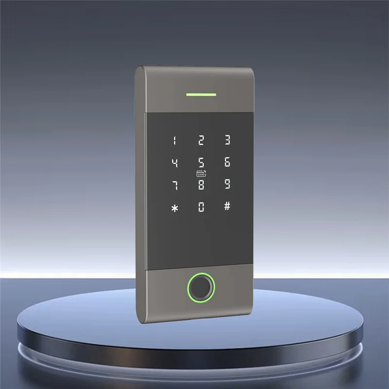 N75R-IP65 Rainproof Access Controller Reader Ttlock APP Remote Control Metal Support Fingerprint Card Password App