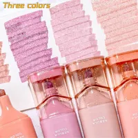 4pcs/set Morandi Color Marker Glitter Highlighter Flexible Line Width Art Painting Markers For Student Stationery Supply