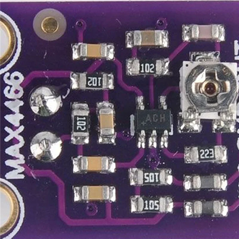 Sensor amplificador de microfone de eletreto AS62 5X GY-MAX4466 com ganho ajustável