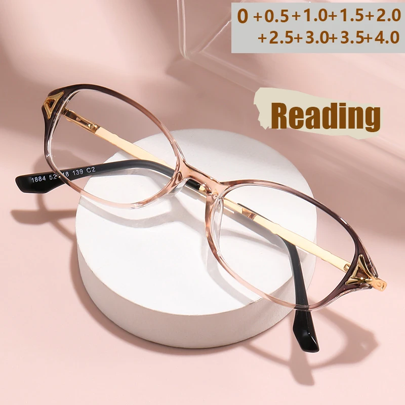 TR90 Modische Anti-Blaulicht-Lesebrille mit Diamantverzierung, elegante und exquisite Lesebrille 1884