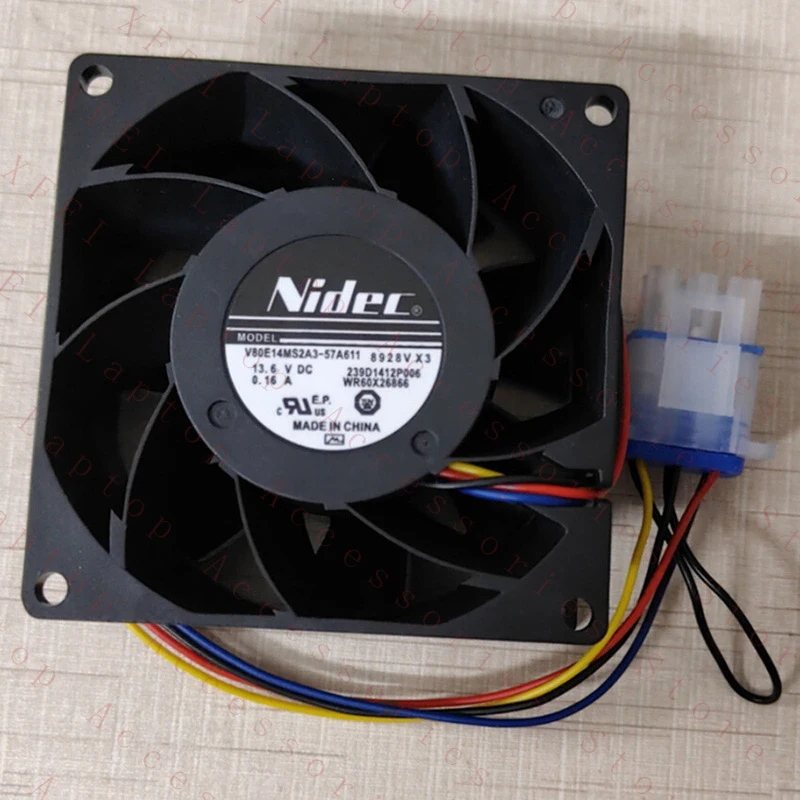 

D 1PC for Nidec V80E14MS2A3-57 A611 Cooling Fan DC13.6V 0.16A 4Pin New