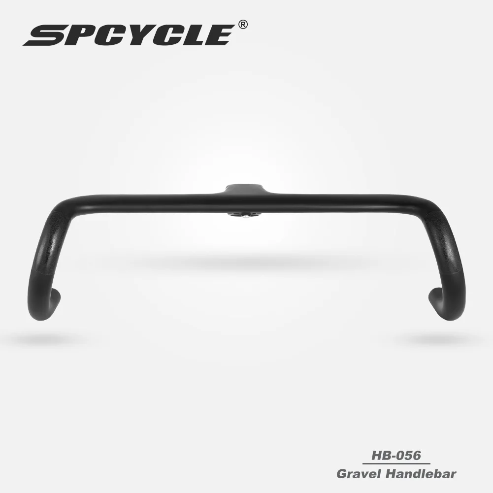 Spcycle Aero Carbon Gravel Handlebar Full Hidden Cable OD2 28.6mm 31.8mm Road Bike Integrated Handlebar Stem Bicycle Parts