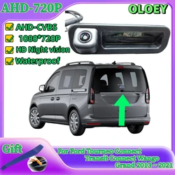 HD rear camera For Ford Tourneo Connect Transit Connect Wango Grand 2013 ~ 2021 Trunk Handle Backup Parking Reversing Camera