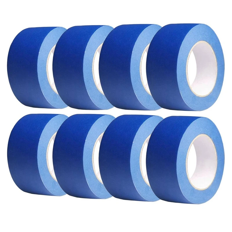 8 PCS Painters Tape 2 Inch Wide 2 Inches X 55 Yards X 8 Rolls Paper For General Purpose Use