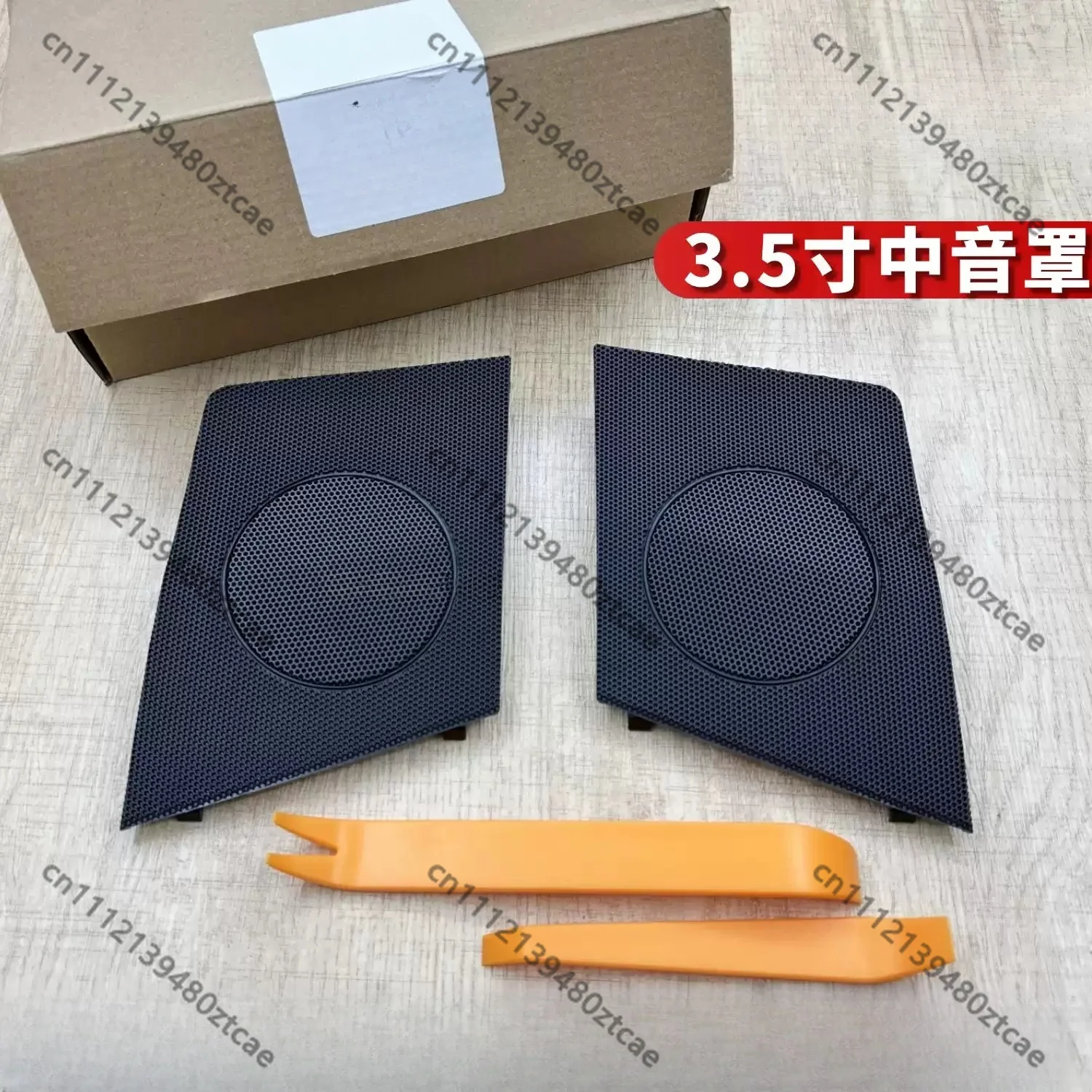 Inch Honeycomb Mesh Mid Speaker Cover Perforated Decor Panel Fit 19-26 High Configuration Auto Audio Grille Replacement Parts