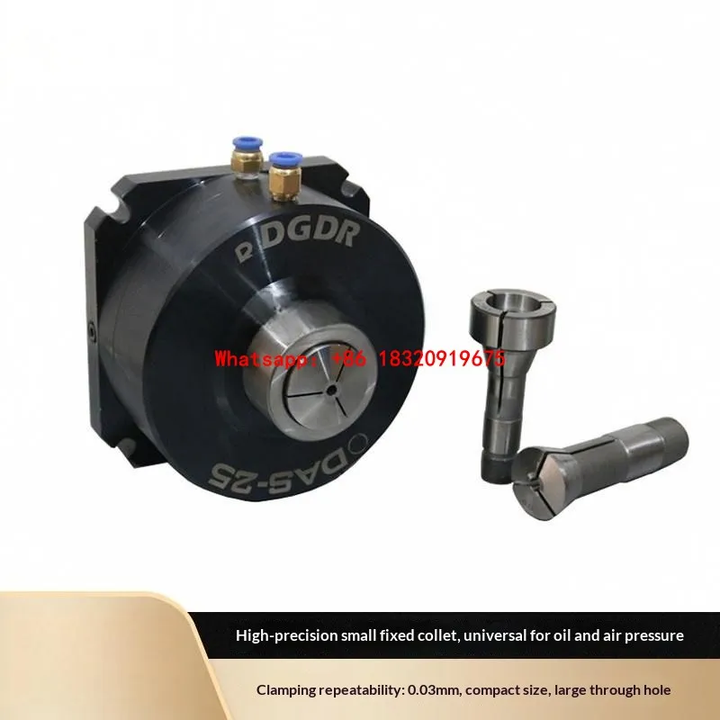 Cyclmotion CNC DAS-25 Pneumatic Chuck – 25mm Through-Hole, Fixed Vertical Pneumatic Chuck Unit
