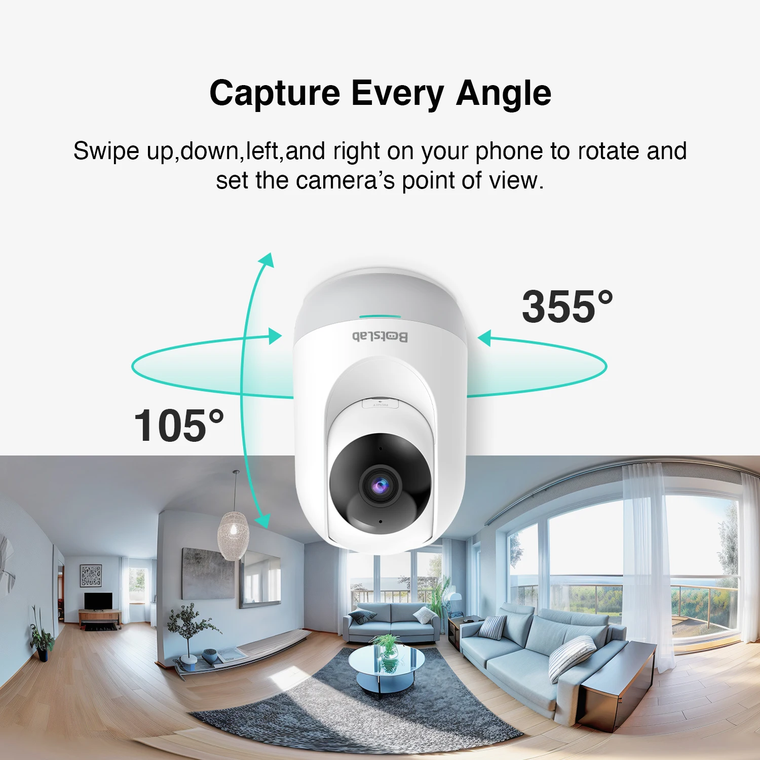 Imagem -06 - Botslab 360 Home Security Cam2 Ptz Webcam 2k 3mp ai Human Detection Night Vision Webcam Work With App