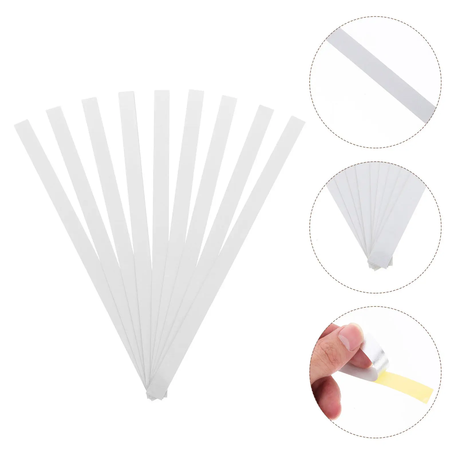 10Pcs Reflective Tachometer Tape Strips Adhesive PVC Speed Tester Sticker Kit for Low Light Testing and Accurate