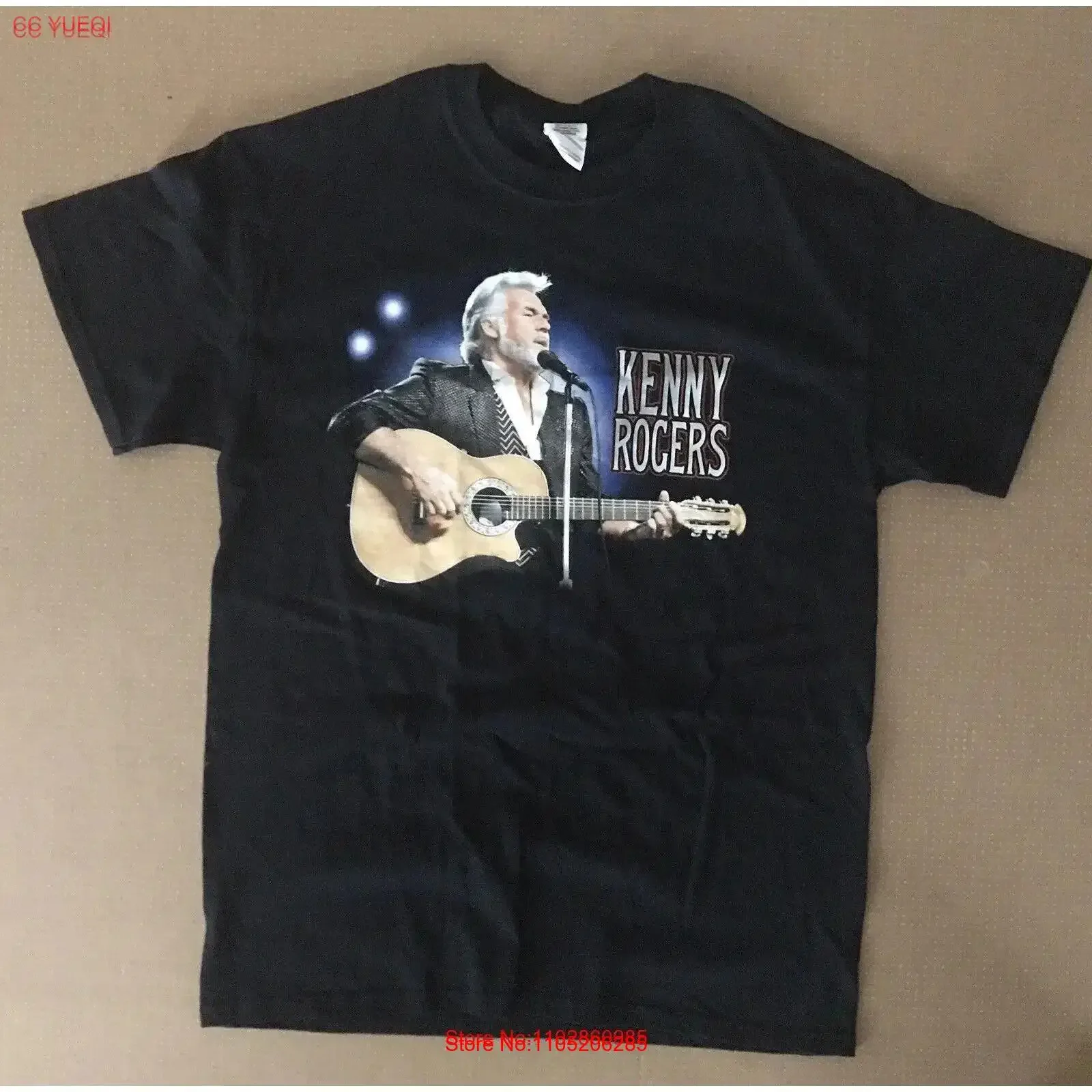 

Kenny Rogers Country Music Original Concert Tour T Shirt Size Medium Roasters vintage Washed Slightly Unisex Soft Versatile
