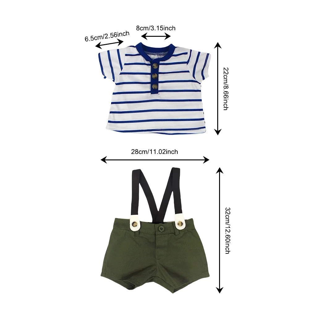 4 Styles Cuddly Bebe Reborn Clothes Sets for 45cm-52cm Reborn Dolls Cute Outfits Soft Touch Quality For Doll's Gift