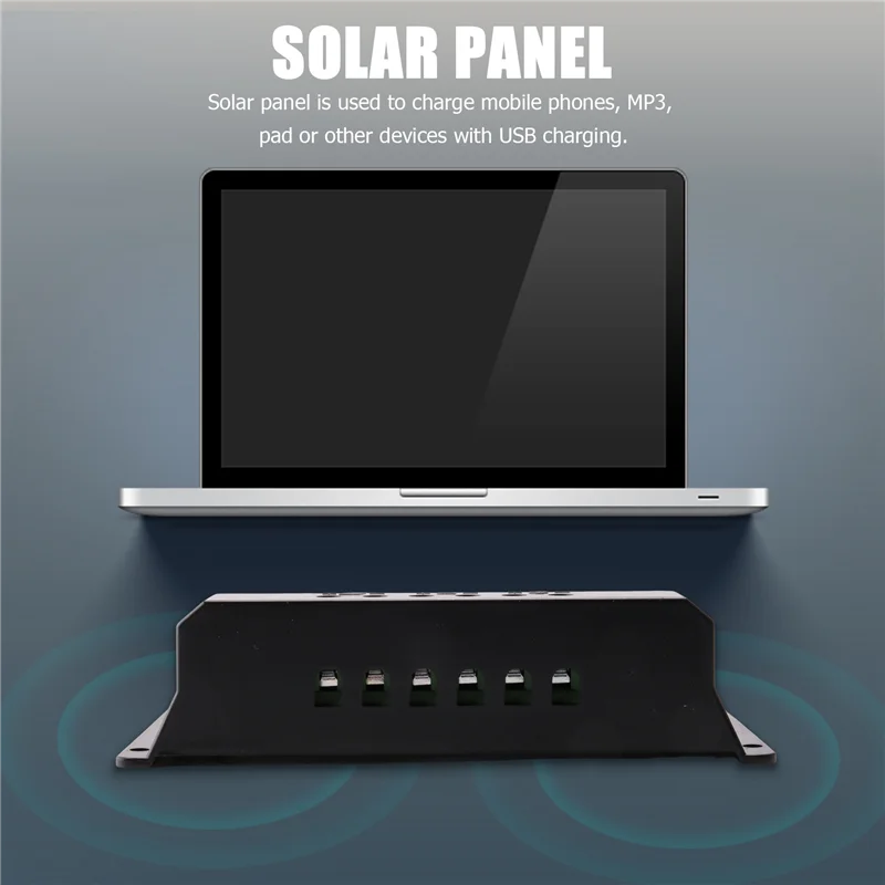 LLCS-30W Flexible Solar Panel Solar Cells For Car RV Boat Home Roof Van Camping Solar Battery, 10A Solar Controller Module