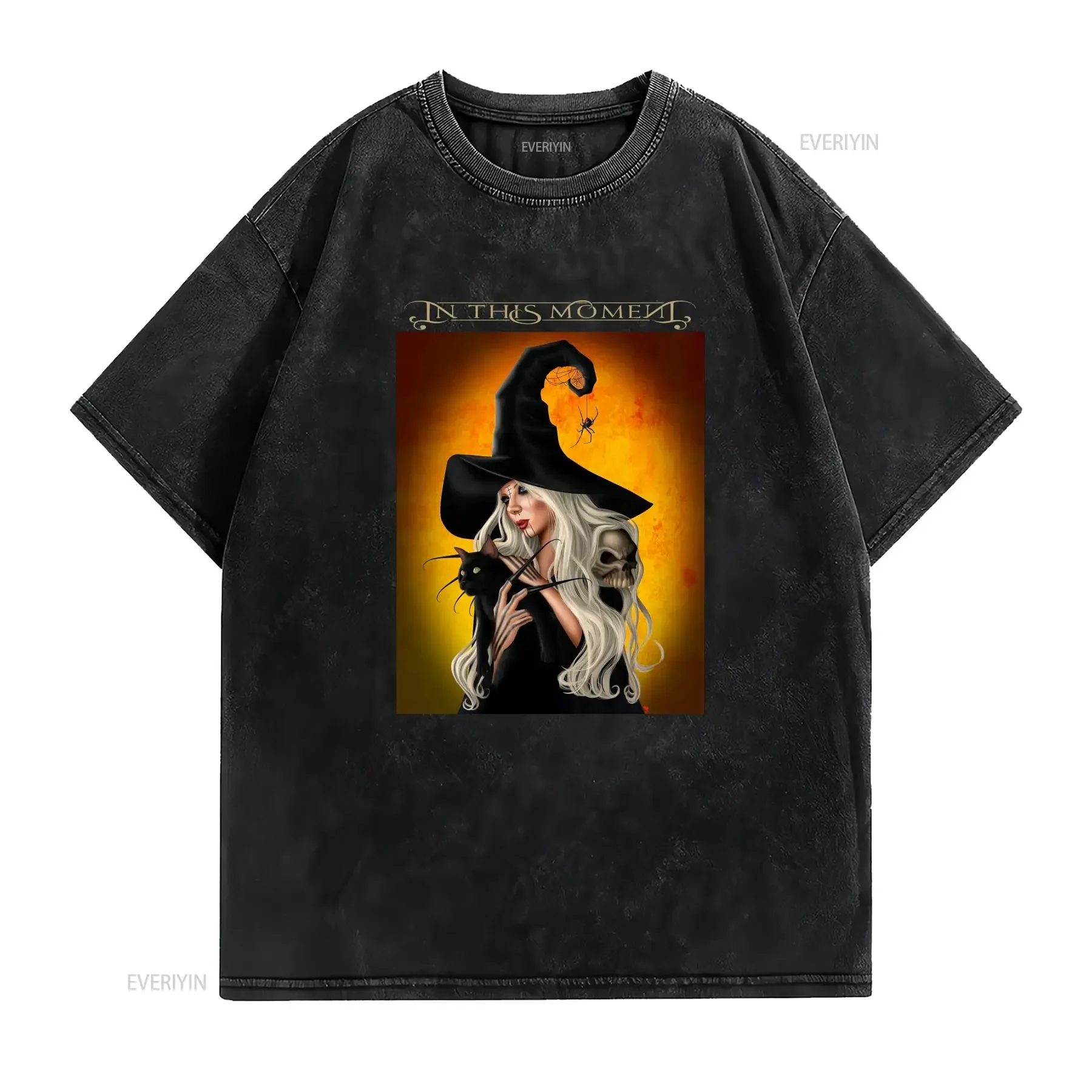 In This Moment Rise of the Blood Legion Cotton Black Men All Size T Shirt vintage Washed Top For Everyday Wear Versatile Unisex