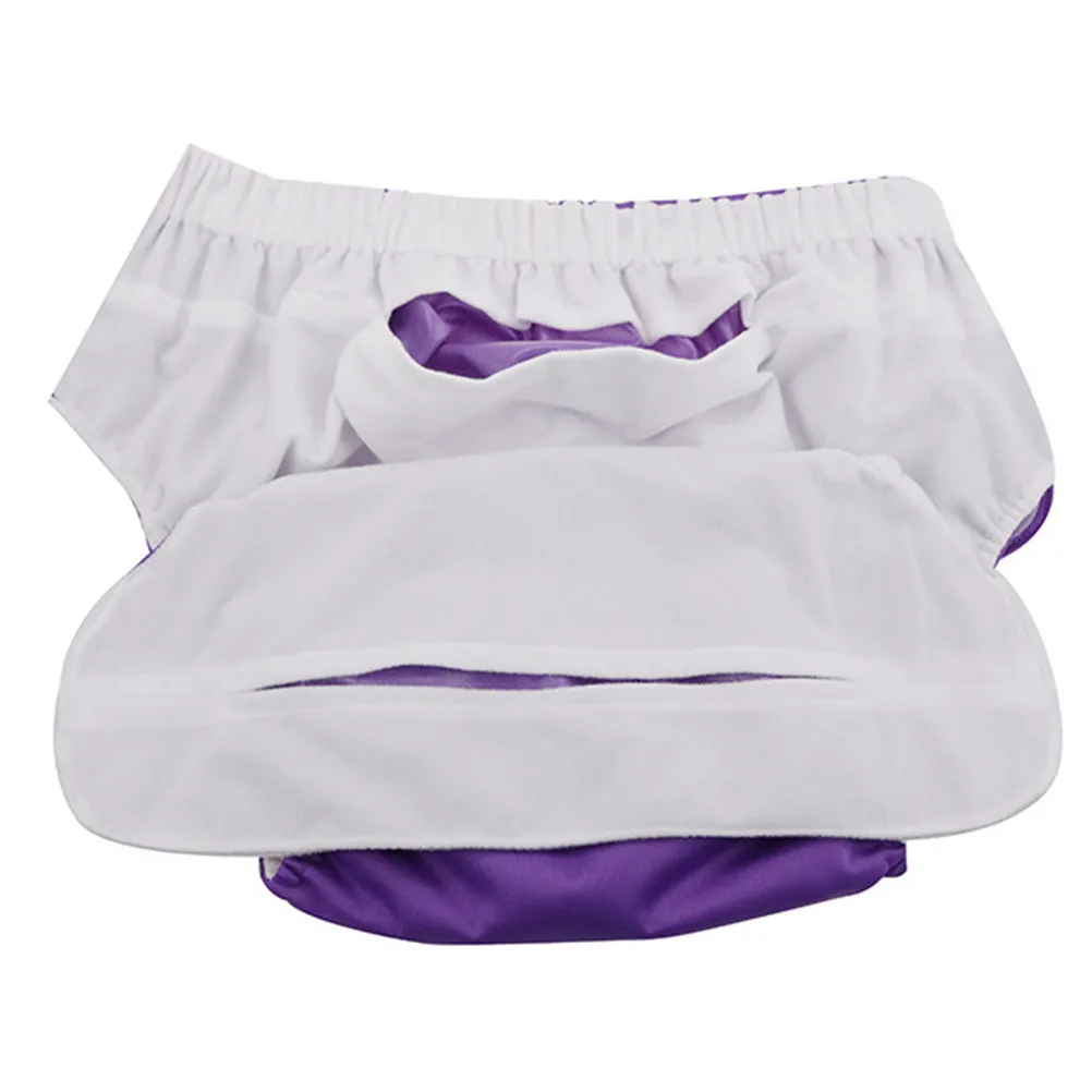 

Многоразовые водонепроницаемые моющиеся трусы-подгузники для взрослых при недержании мочи для пожилых пациентов, темно-фиолетовые