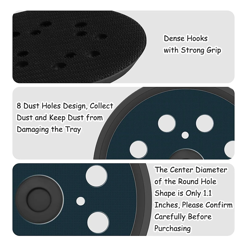 2 Pcs Sander Replacement Pad Sanding Discs Hook And Loop Sanding Discs Sanding Pad Track Sander For Ryobi