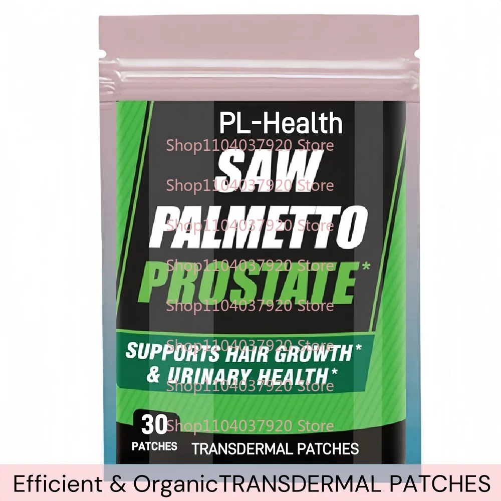 Saw Palmetto Transdermal Patches for Men Prostate Prostate Health Hair Growth Hair Loss Prevention 30 Patches