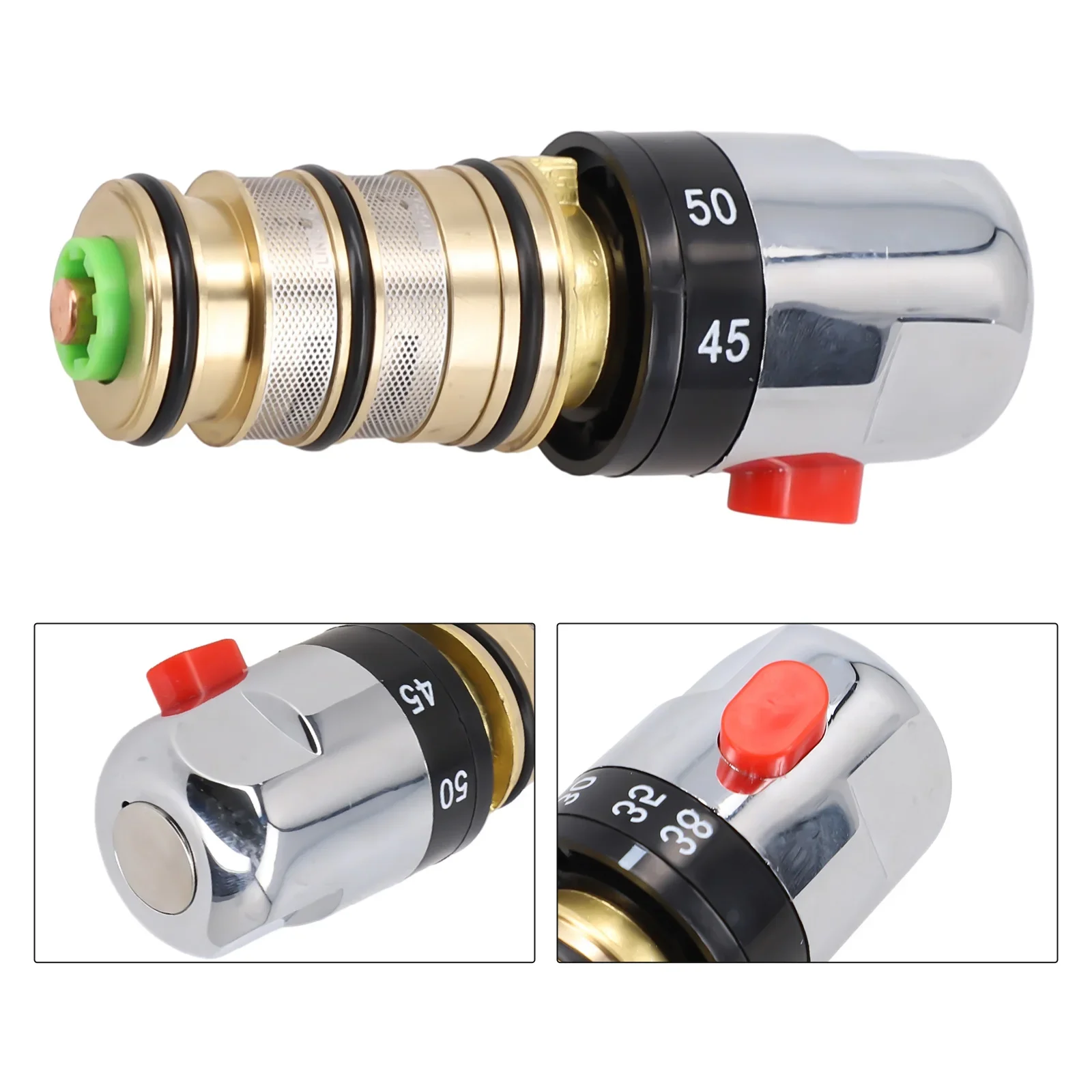 

Thermostatic Mixer Valve Repair Kit Cartridge Intelligent Replacement Temperature Range Valve Handle Bath Mixer Brass Shower Tap