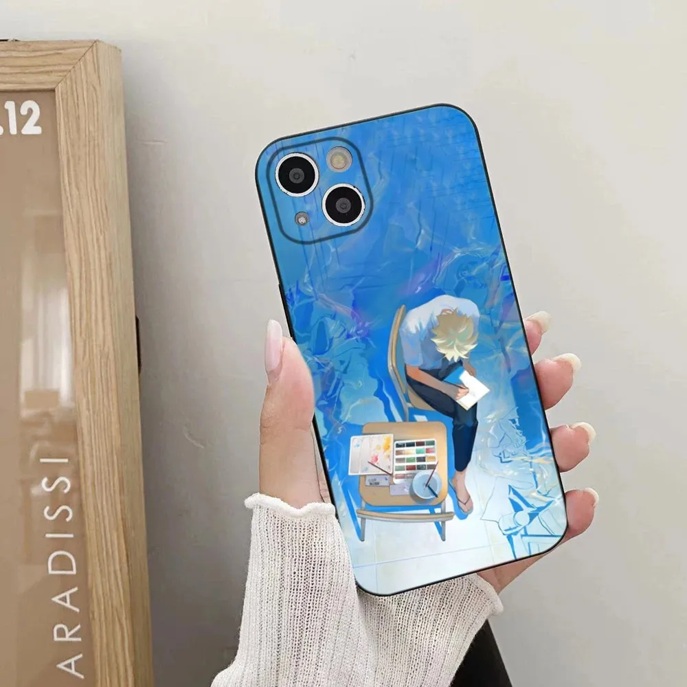 Anime Blue Period Yatorayaguchi  Phone Case For iPhone 16,15,14,13,12,11 Plus,Pro,Max,XR,XS,X,7,8 Plus,SE,Mini Silicone Soft