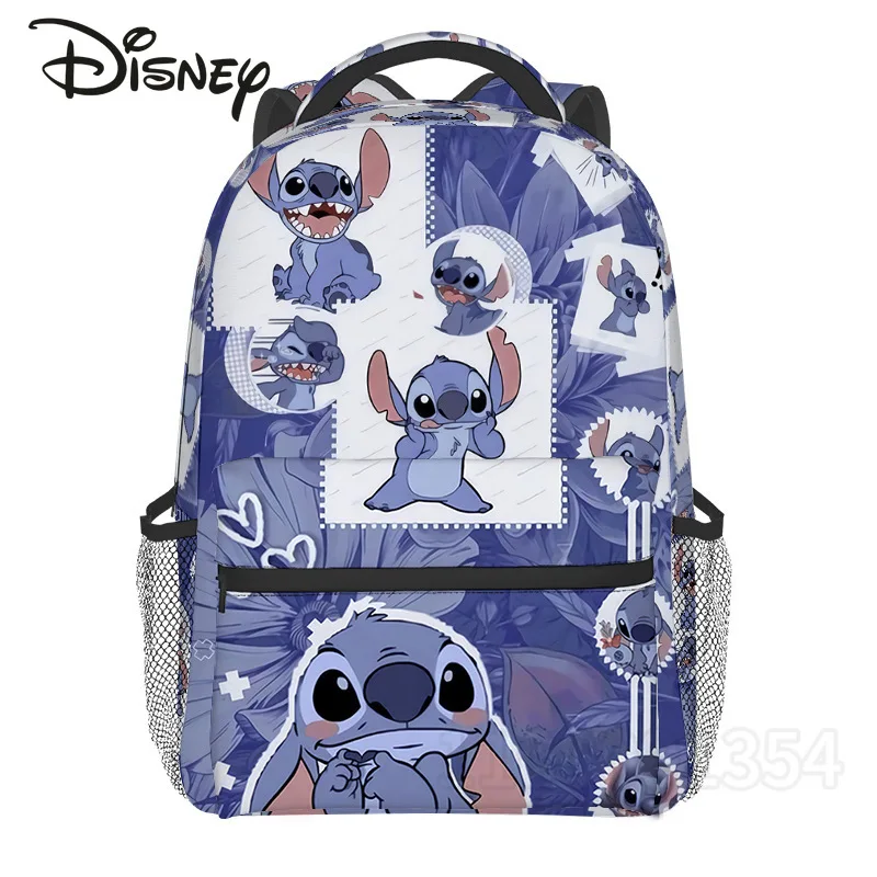 Disney Stitch New Children's School Bag Luxury Brand Fashion Children's Backpack Cartoon Cute Student School Bag Large Capacity