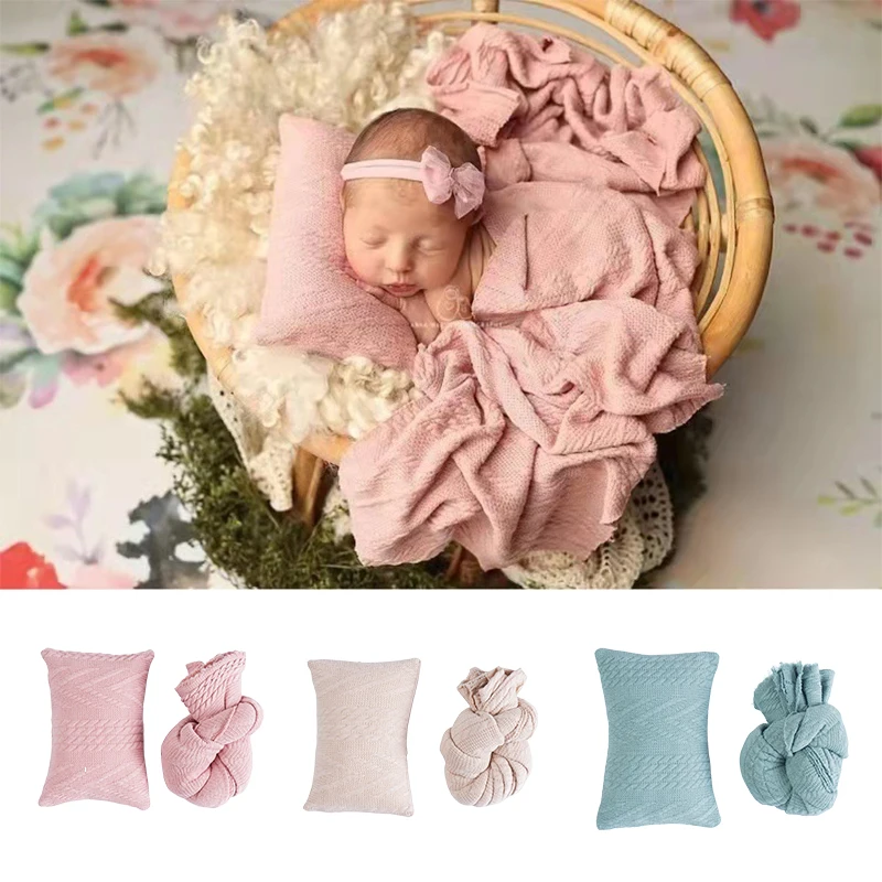 Baby Pillow Wrap Newborn Photography Props Mini Mattress Posing Bedding Fotografia Accessories Studio Shoots Photo Props Cushion