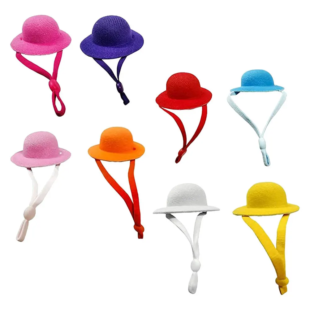 8Pcs Decorative Pet Hats Adjustable Chicken Accessory Cool Fashionable Appearance Holiday Wear Chicken Hat Decorative Snake Hat