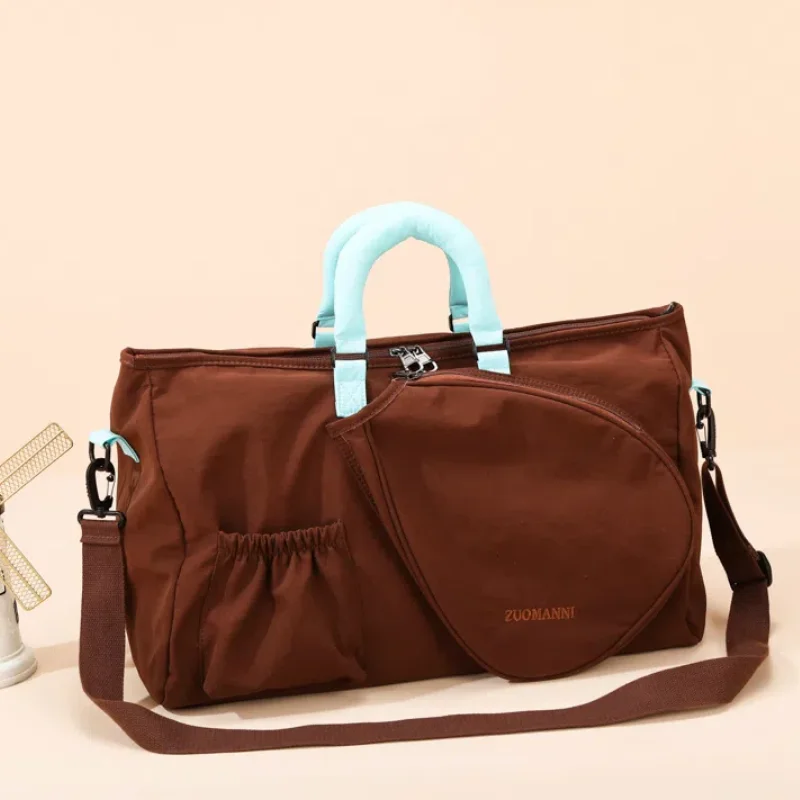 

Women Crossbody Bag Multi-Functional Badminton Rackets Handbag Large Capacity Travel Tote Outdoor Sports Camping Sling Backpack