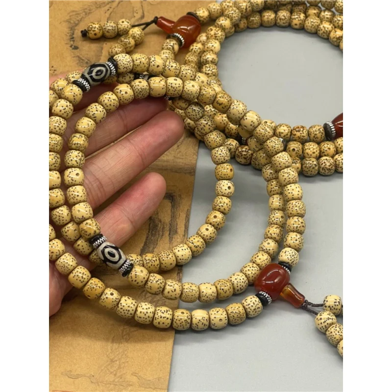 Genuine Goods Natural Xingyue Bodhi Seed Old Seeds Lunar January Packing 108 Buddha Beads Rosary Necklace Sweater Chain Handheld