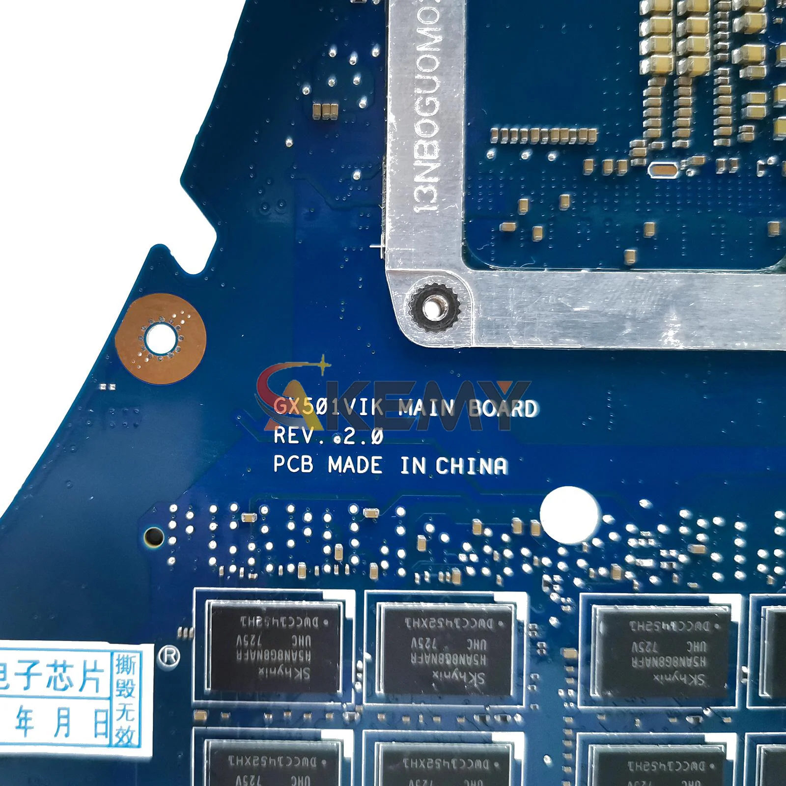 GX501VIK Laptop Motherboard For ASUS ROG Zephyrus GX501V GX501VSK GX501VIK Notebook Mainboard With  I5 I7 CPU 100% tests OK stk