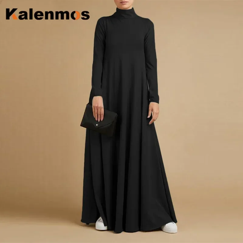 Women Abaya Dress Turkish India Muslim Ribbon Lace-up Eid Maxi Long Vestidos Gown Dubai Islamic Party Moroccan Kaftan Femme