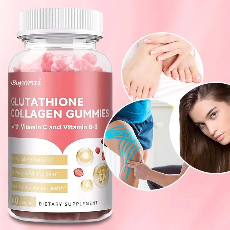 

Коллагеновые жевательные конфеты с глутатионами — содержит витамин С, антиоксидант и здоровье кожи, способствует производитель коллагена и повышает энергию.