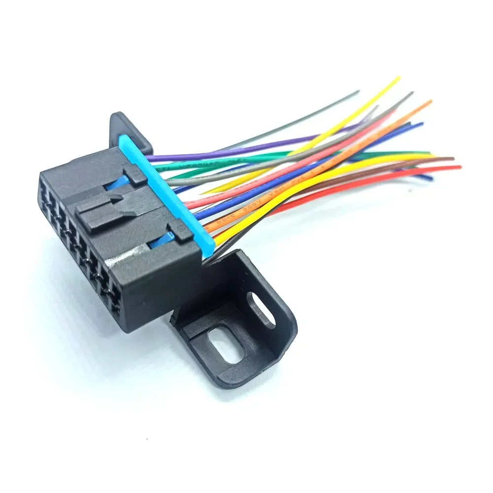 10CM Obd 16PIN Harness J1962F OBD Adapter Assemble Open Cord Car 16 Pin Obd2 Cable Female Extension Connector Ribbon Interface