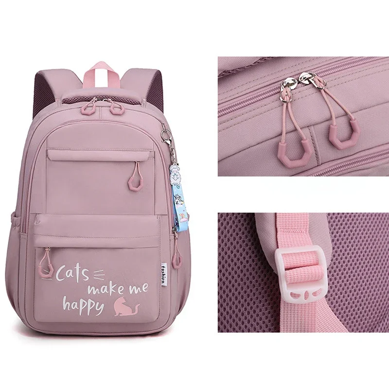 2024 Backpack Cute Backpacks Waterproof Youth College Student Travel Knapsack Simple Versatile Women\'s Travel Back Dropshiping