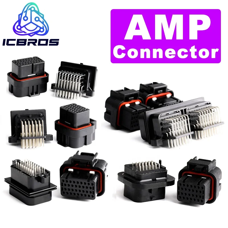 

26/34pin AMP Connector Waterproof Plug Harness 4-1437290-0 6437288-1 2-6447232-3 9-6437287-8 3-1437290-9 6437288-4 3-1437290-8