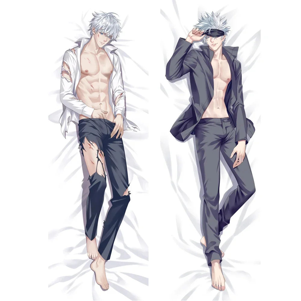 Anime Gojo Satoru Male Dakimakura Otaku Hugging Body Pillow Case DIY Custom Throw Cushion Pillow Cover 6 Sizes