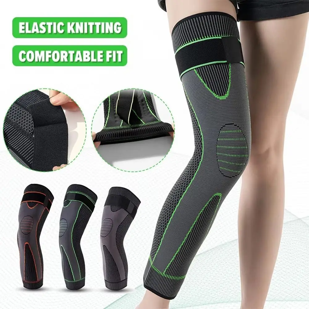 

Fashion Nylon Sport Knee Pads Breathable Elastic Leg Protectors Running Fitness Legs Sleeve For Fitness workouts