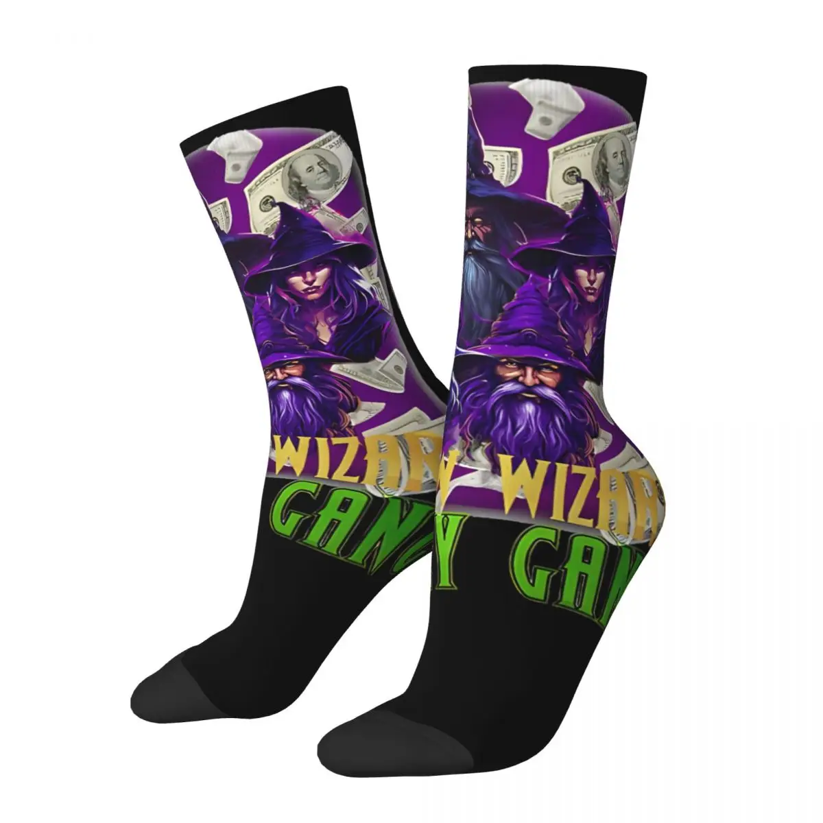 Shadow Wizard Money Gang Musican Design Theme All Season Socks Merchandise for Women Sweat Absorbing Printing Socks