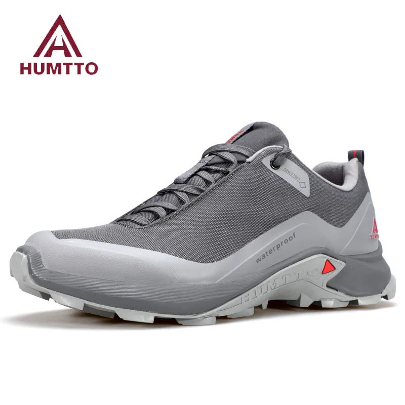 

HUMTTO Non-slip Trail Shoes for Men Outdoor Running Men's Sports Shoes Winter Safety Trekking Sneakers Breathable Hiking Boots