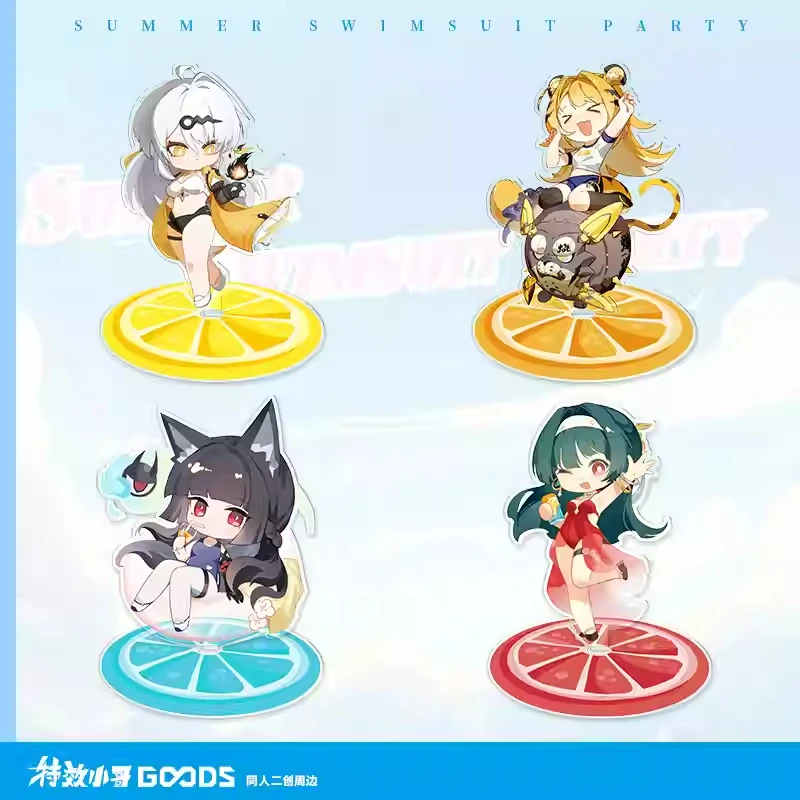 Anime Zenless Zone Zero Hoshimi Miyabi Yixuan Ju Fufu Astra Yao Acrilico Rotante piccolo Segnale In Piedi Accessori Regalo Cosplay